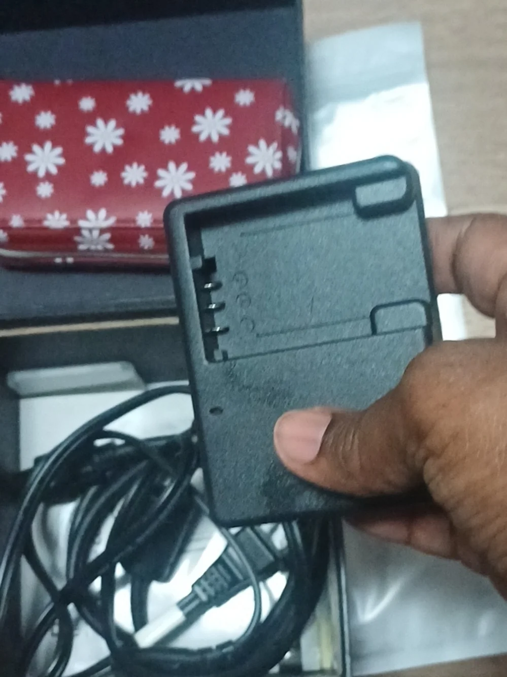 Digital Camcorder with Flip Screen - Black and Red